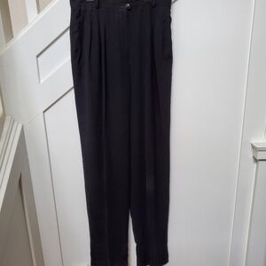 Black High-Waisted Trousers